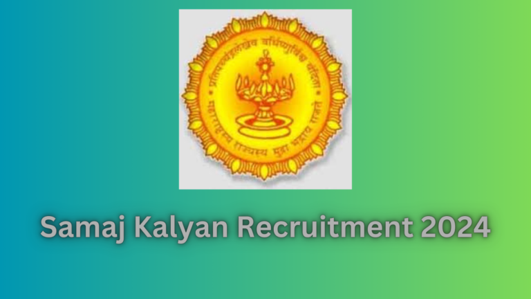 Samaj Kalyan Recruitment 2024